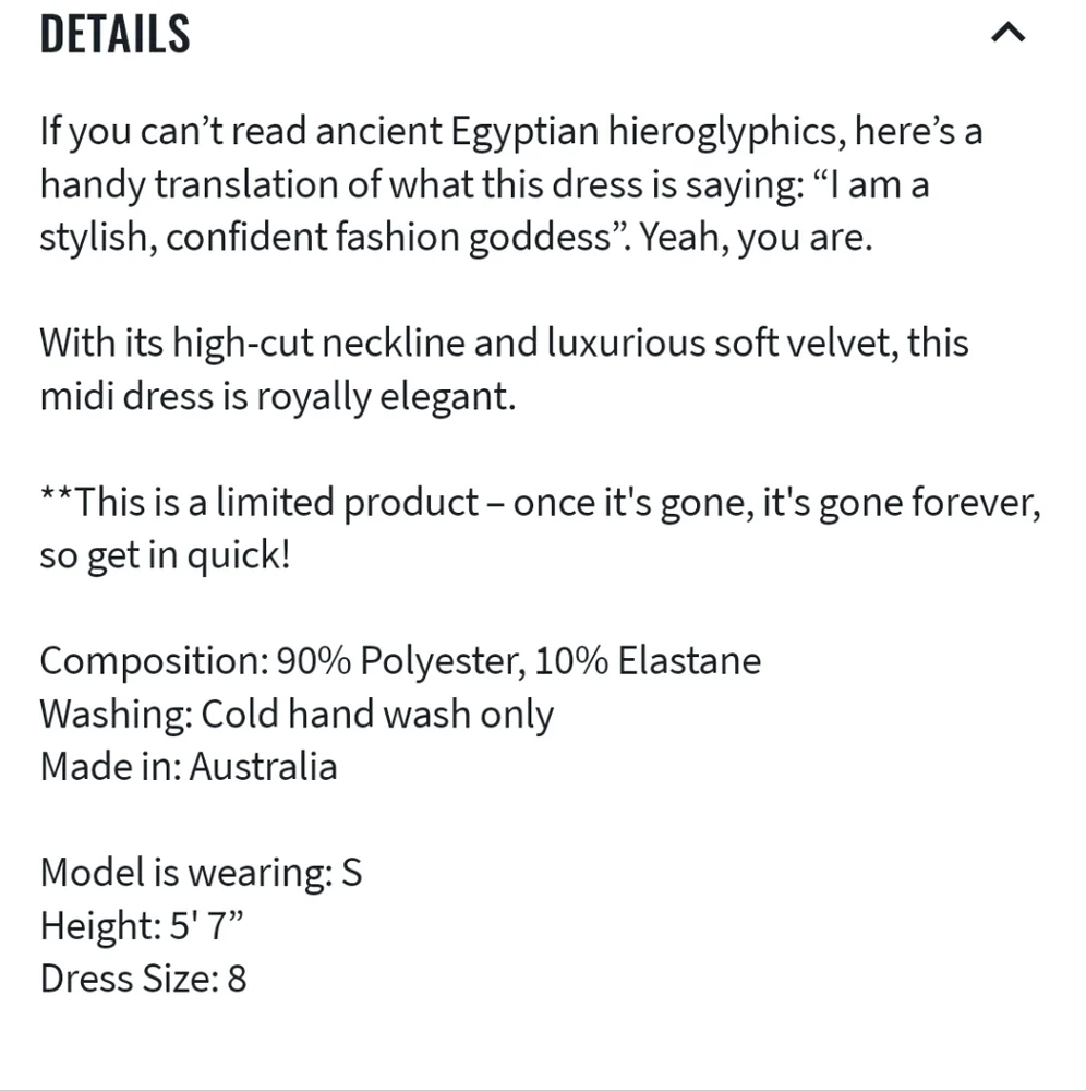 HIEROGLYPHICS GOLD VELVET PRINCESS MIDI DRESS - LIMITED - Picture 2 of 2